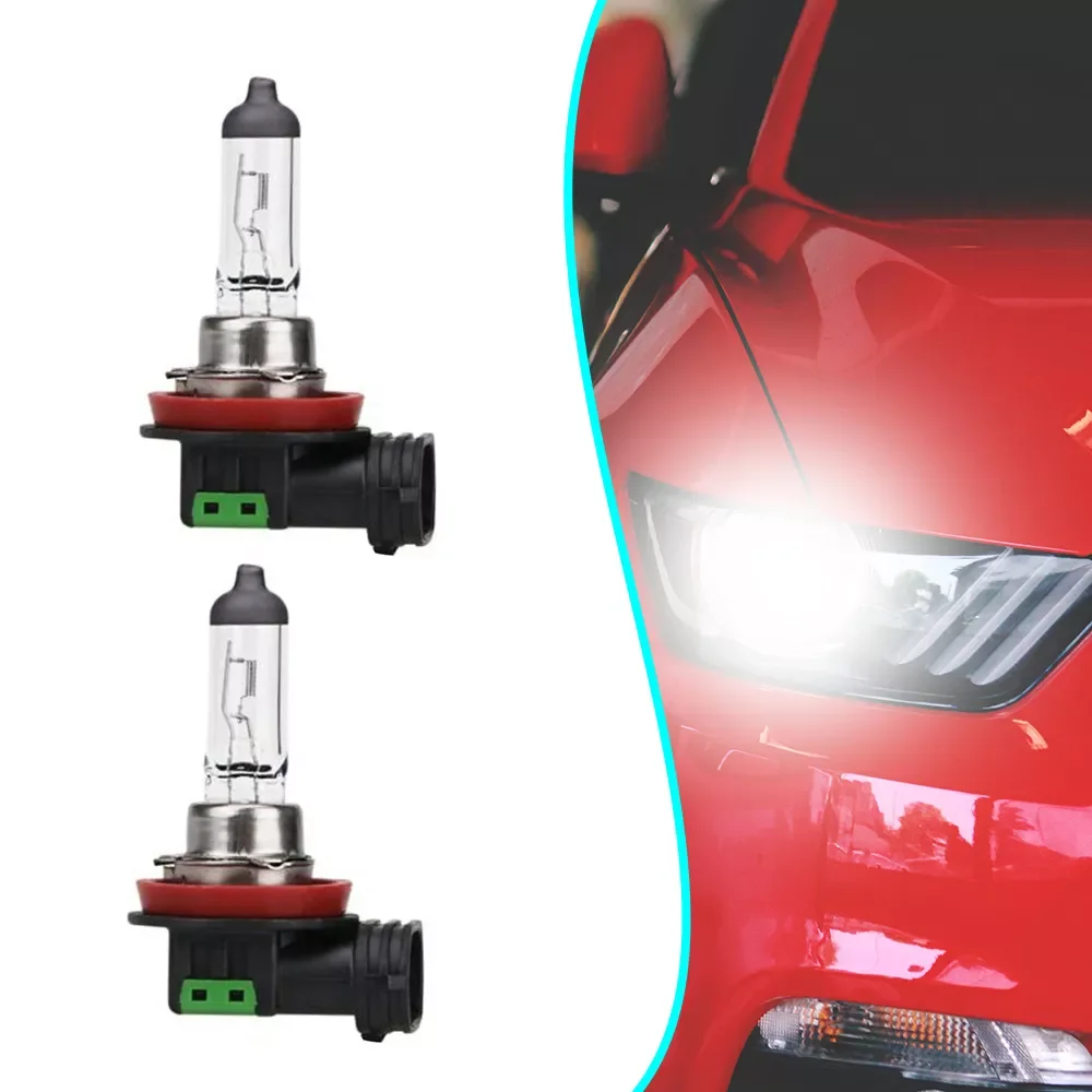 

2 PCS H11 Halogen 55W 12V Replacement Halogen Bulbs Amber Low-Beam Car/Auto Headlight/Fog Lights/Driving Light Bulbs Clear
