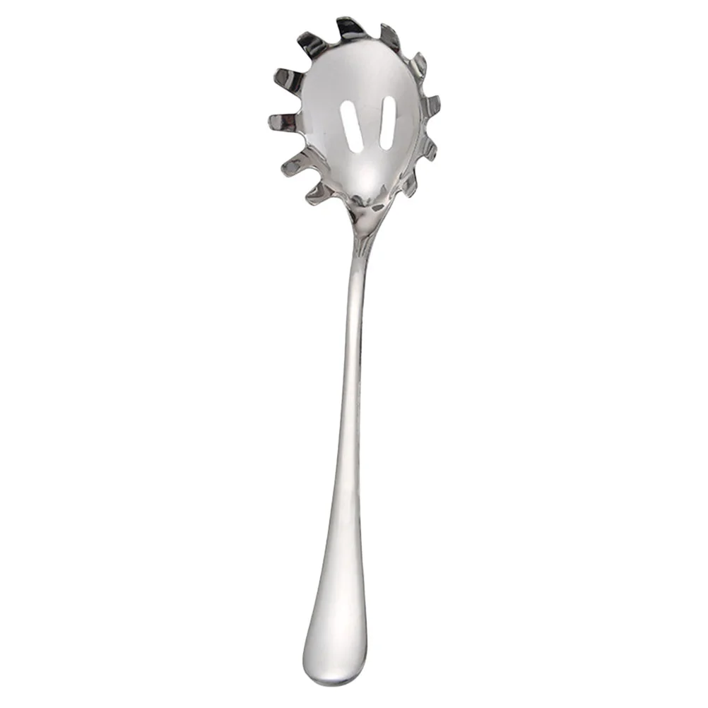 

Spoon Pasta Spaghetti Server Fork Noodle Strainer Kitchen Stainless Skimmer Ladle Steel Serving Cooking Slotted Colanderscooper
