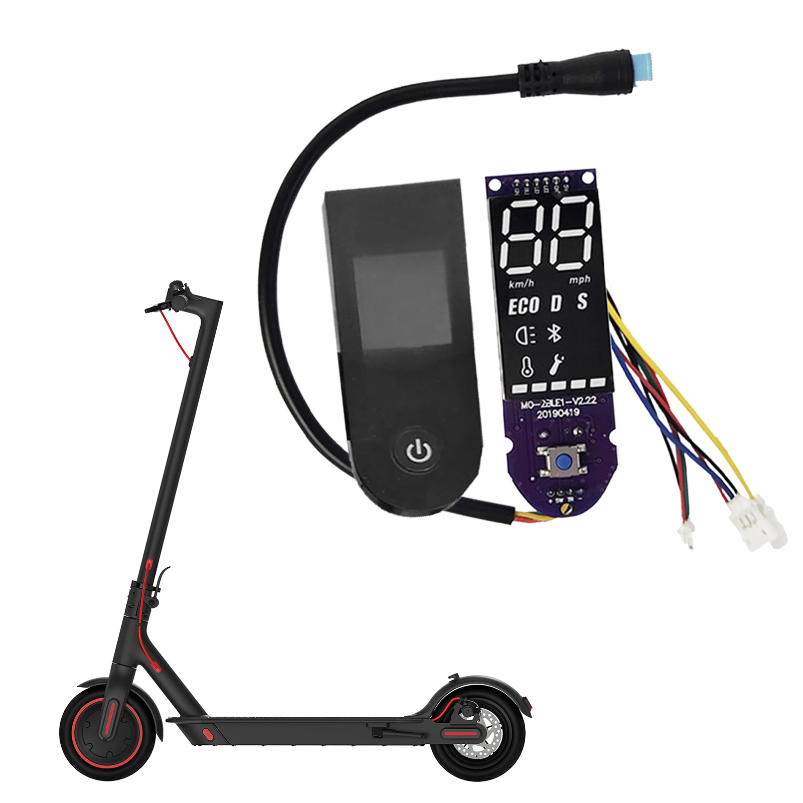 

Upgrade M365 And M365 Pro Dashboard ForXiaomi Electric Scooter BT Circuit Board With Screen Cover Scooters Parts Replacement