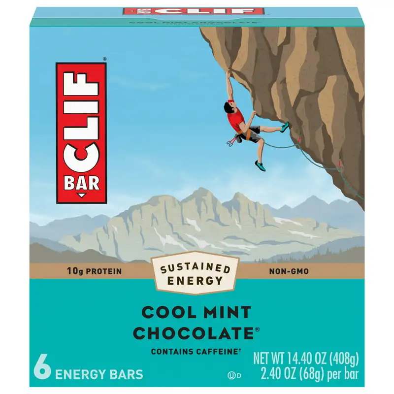 

Cool Mint Chocolate Energy Bars 10g Protein 6-2.4 oz. Bars
