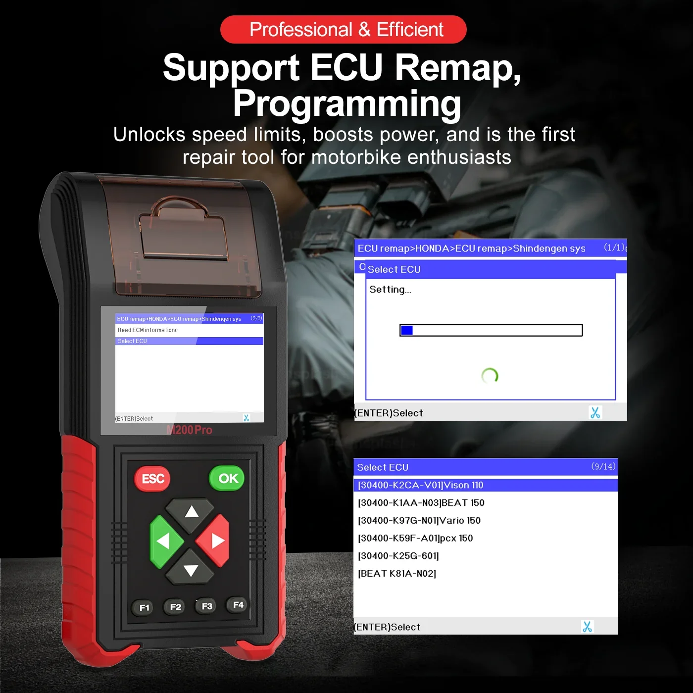 Диагностический инструмент JDiag M200 Pro стандартная версия с Honda ECU Remap сканер для
