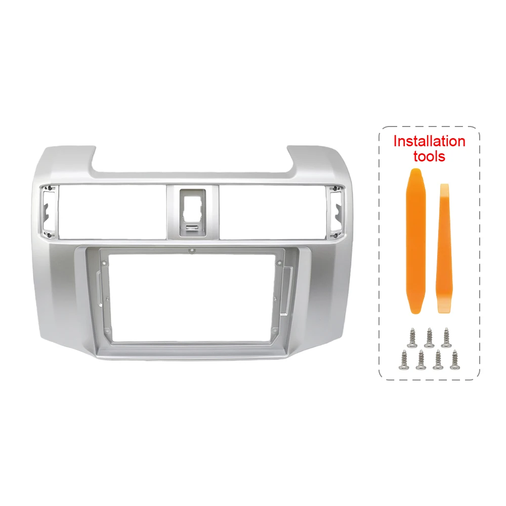 

Для TOYOTA 4 Runner 2014-2019 9-дюймовый 2 Din головное устройство автомобильный радиоприемник фаска авто стерео аудиоплеер DVD панель приборная панель комплект рамка