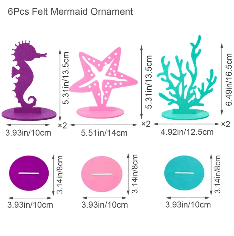 

Морской коралловый орнамент из фетра для украшения вечеринки