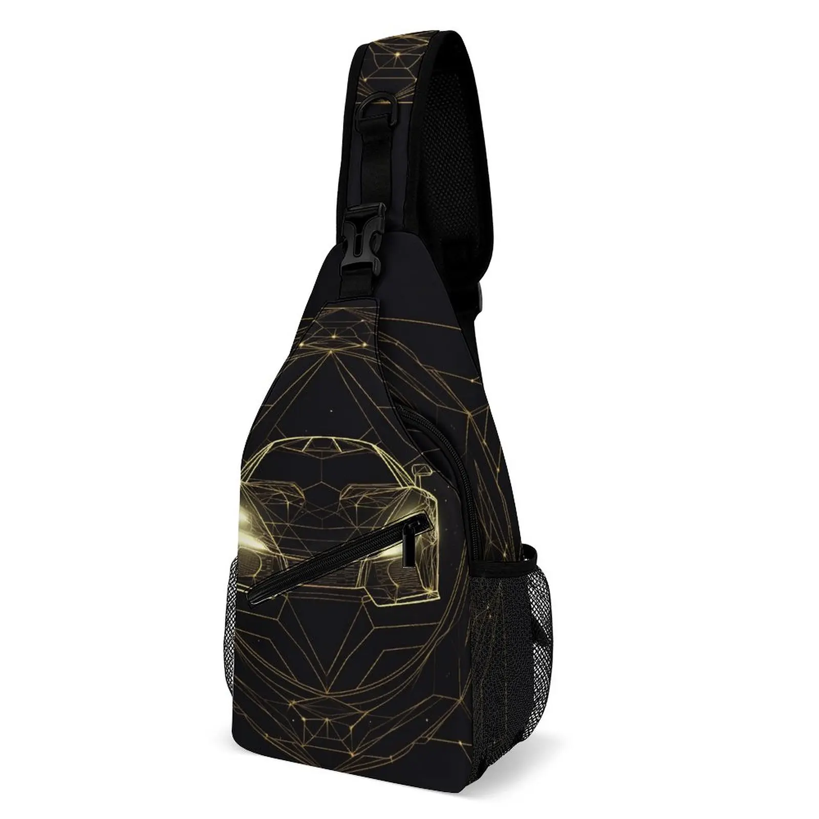 

Fantastic Sports Car Shoulder Bags Astro Geometry Minimalist Fashion Chest Bag Male Phone Sling Bag Fishing Print Crossbody Bags