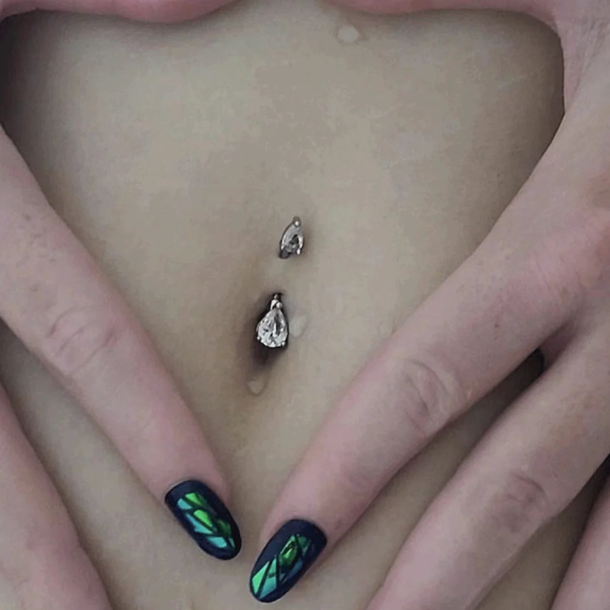 

Surgical Steel New Fashion Sexy Piercing Navel Nail Body Jewelry Flower Pendant Crystal Belly Button Rings for Women Girls