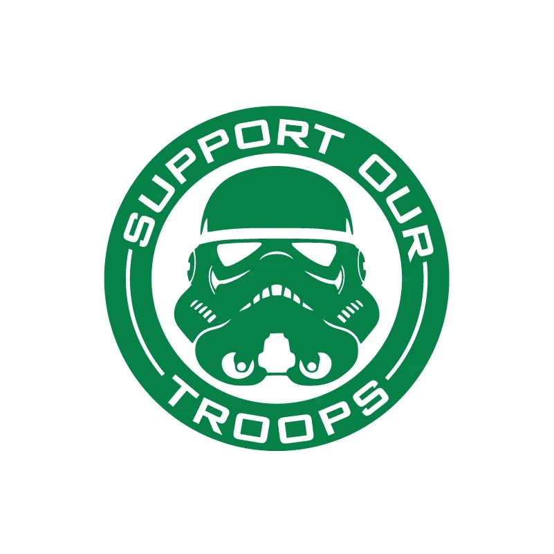 

Виниловая художественная наклейка «Звездные войны», декор на окно автомобиля, бампер, поддержка наших войск, наклейки штурмовика для украшения чашки ноутбука, подарок для мальчиков