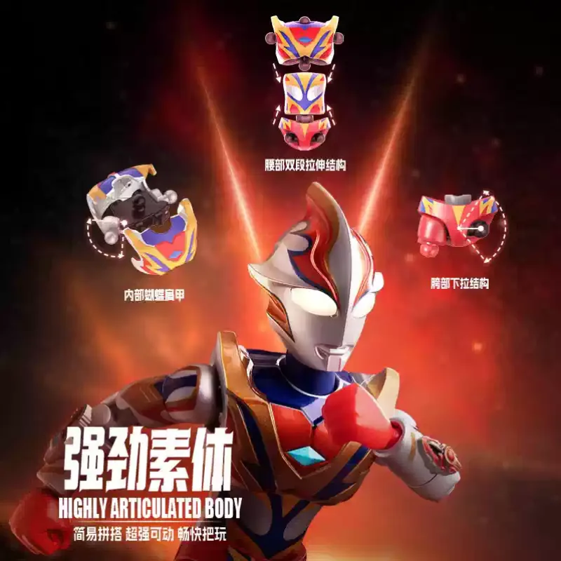 Фото Оригинальная коллекционная фигурка-конструктор Blokees Ultraman Taiga Star Edition Series 3 в закрытой упаковке для фанатов Ультрамена №3