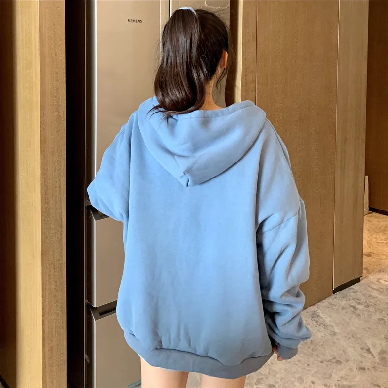 Модная молодежная уличная одежда в Корейском стиле толстовка на молнии для