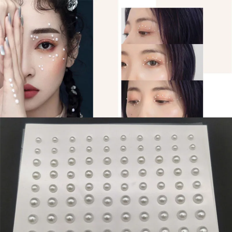 

Mixed Size Eyeshadow Face Diamonds Festival Body Decoration Jewels Stickers Self Adhesive Fake Tattoos Makeup Nail Rhinestones
