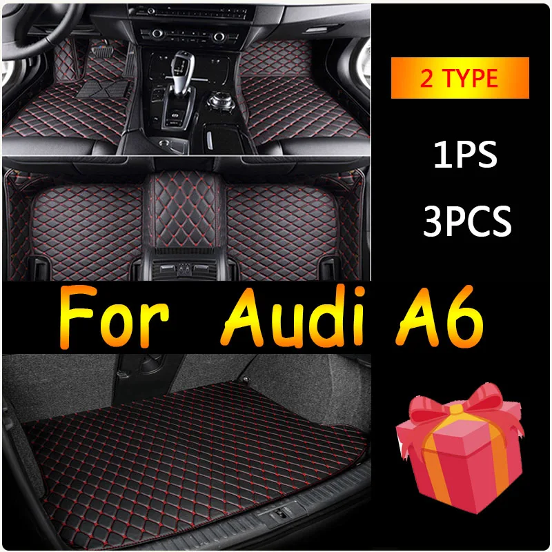 Автомобильные коврики из искусственной кожи на заказ для Audi A6 Avant 4G5 4GD C7 Allroad 4GH 4GJ