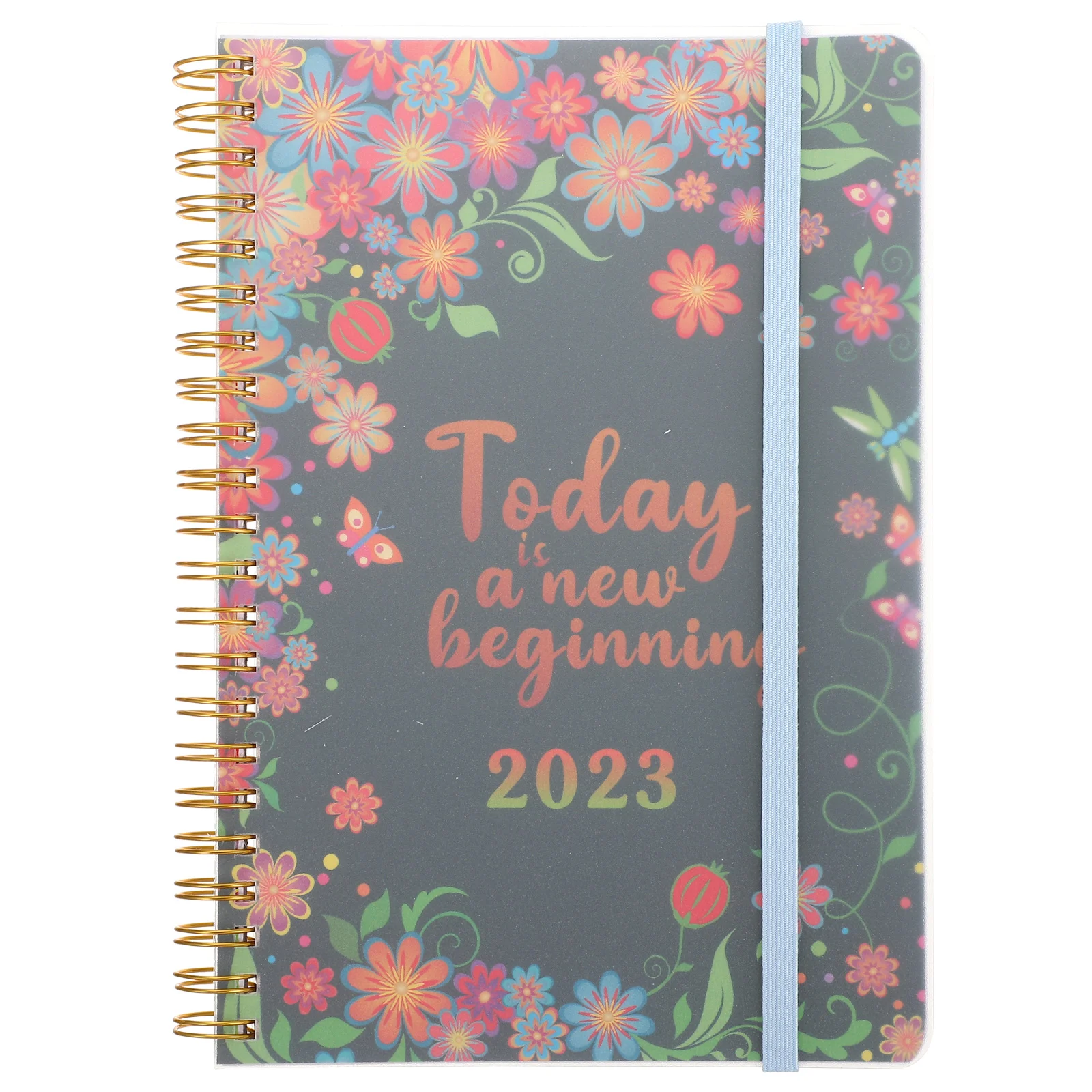 

English Daily Planner Schedule Planning Book Thickened Spiral Notepad for Home