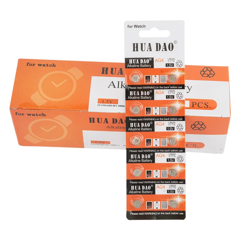 100-500 шт. AG4 SR626SW LR626 батарейка LR66 377 377A 1 5 В щелочные кнопочные часы фотоэлемент