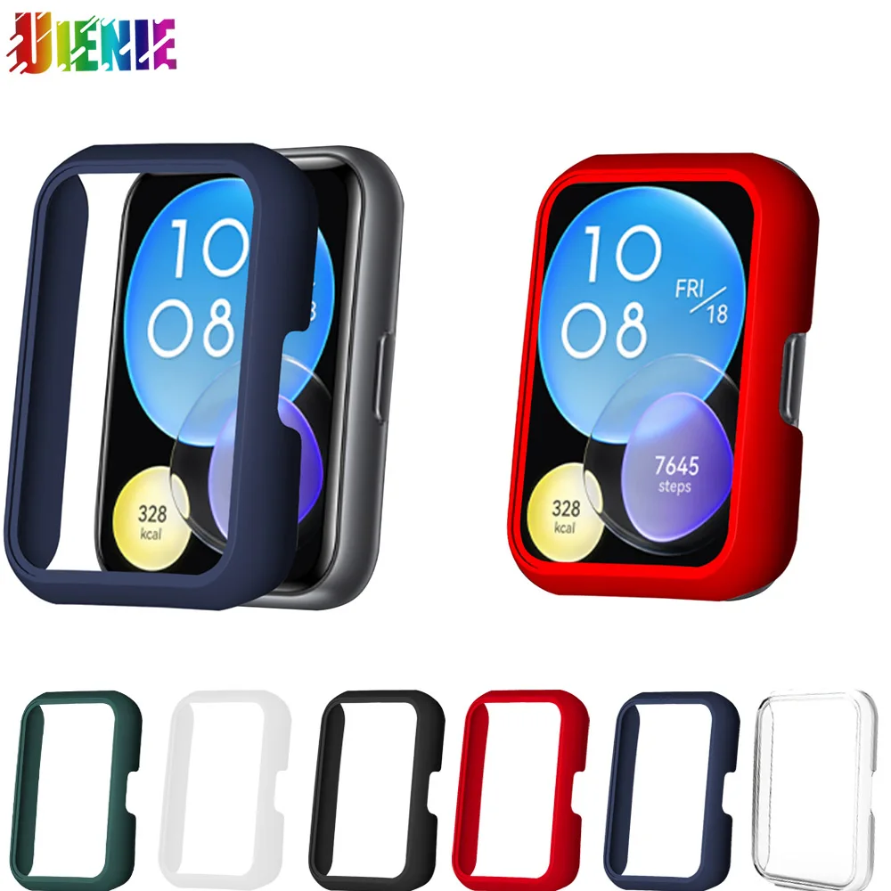 

Newest Full Coverage Case Bumper Shell Scratch Resistant Case Shockproof Smart Watch Accessories Supplies For Huawei Watch Fit 2