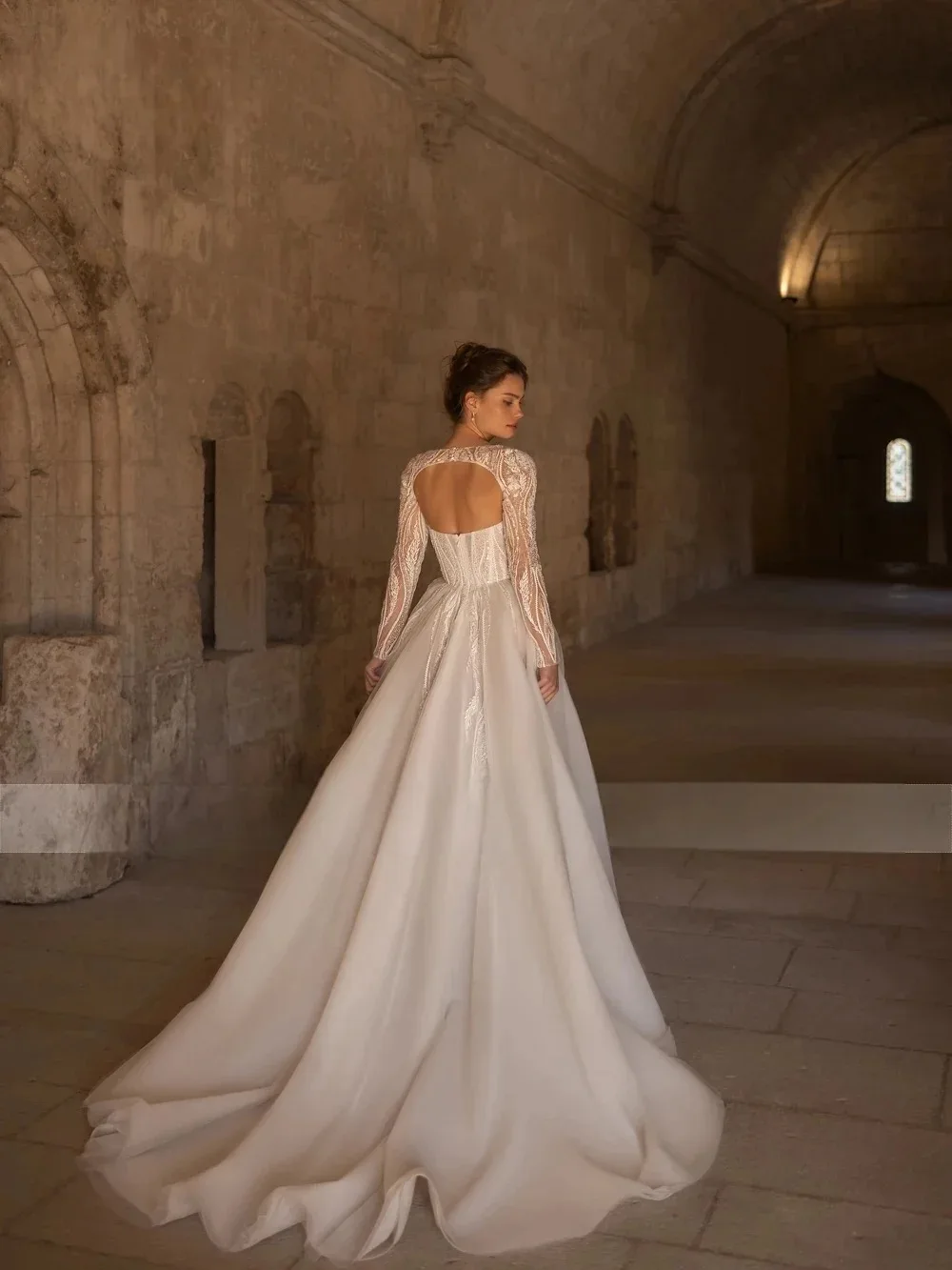 Простое свадебное платье по индивидуальному заказу накидка 2 в 1 трапециевидной