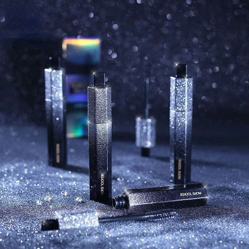 

Meteor Galaxy Mascara Waterproof Mascara Eye Make-Up Sweat-proof, Dense and Long, Not Blooming and Curling Lashes Fiber Mascara