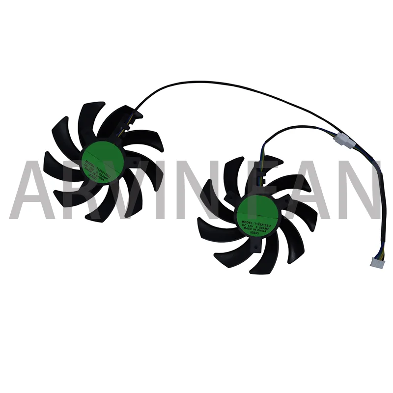 2 шт./комплект, видеовентилятор для графических карт T129215SU, кулер VGA, для видеокарт RD RX5700 RX 5700 XT RX 5600 XT