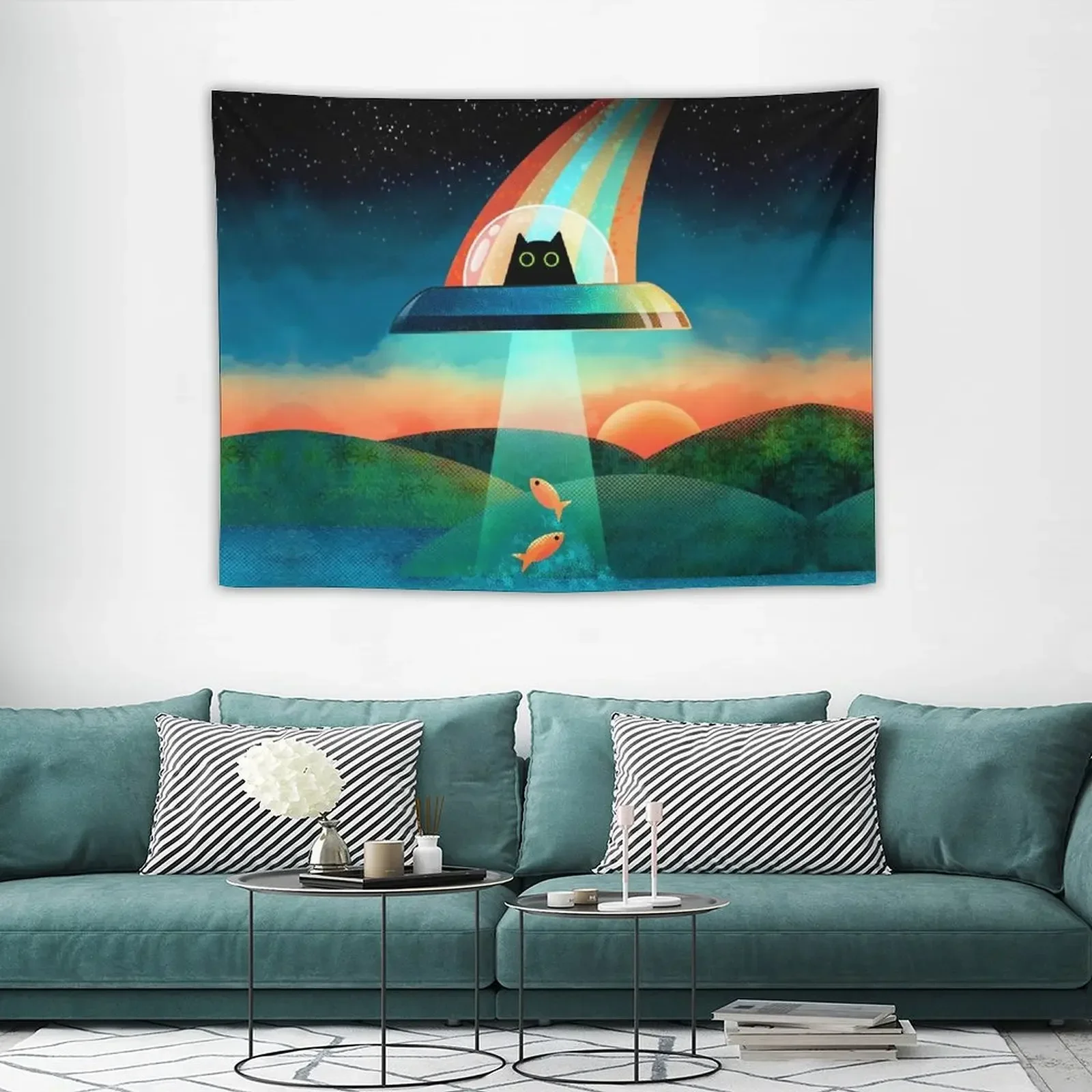 The Purrfect &quotинопланетянин&quot на стене Настенный декор подвесной декоративный