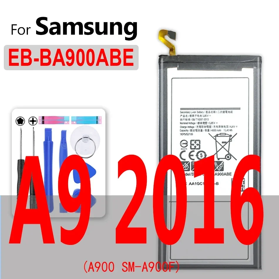 Аккумулятор для Samsung Galaxy A3 A5 A6 A7 A8 A9 Star 2015 2016 2017 2018/Note 1 2 3 4 5 7 8 9 10 Plus Lite Edge SM A510F A310F