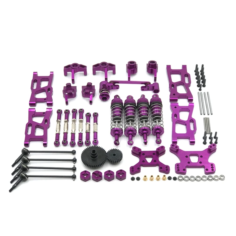 WLtoys RC Car 144001 124019 General Metal Upgrade And Modification Parts, Vulnerable Modification Kits 14-Piece Set enlarge