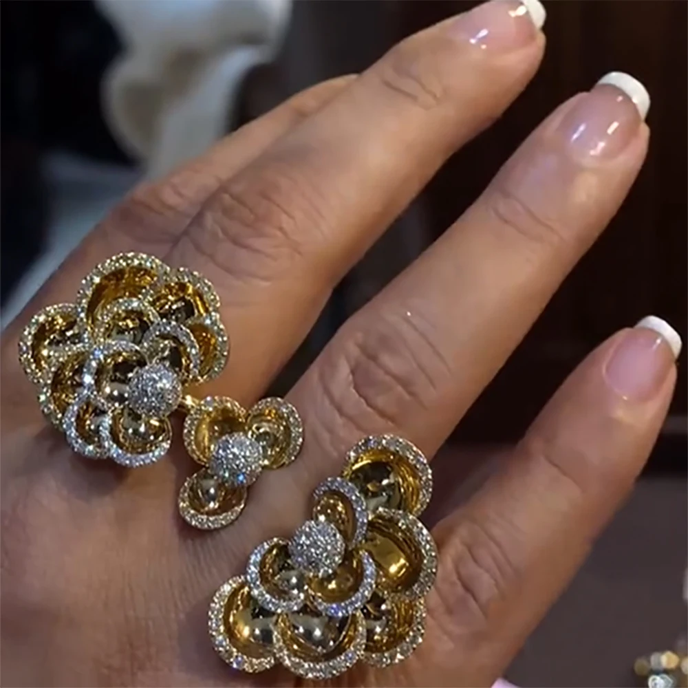 GODKI новый модный роскошный цветок цвет фотоэлемент Свадебная вечеринка полный