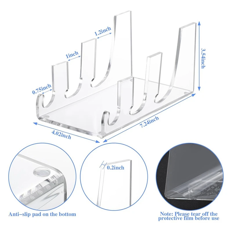 Стандартная подставка для посуды акриловая прозрачная тарелок подставки