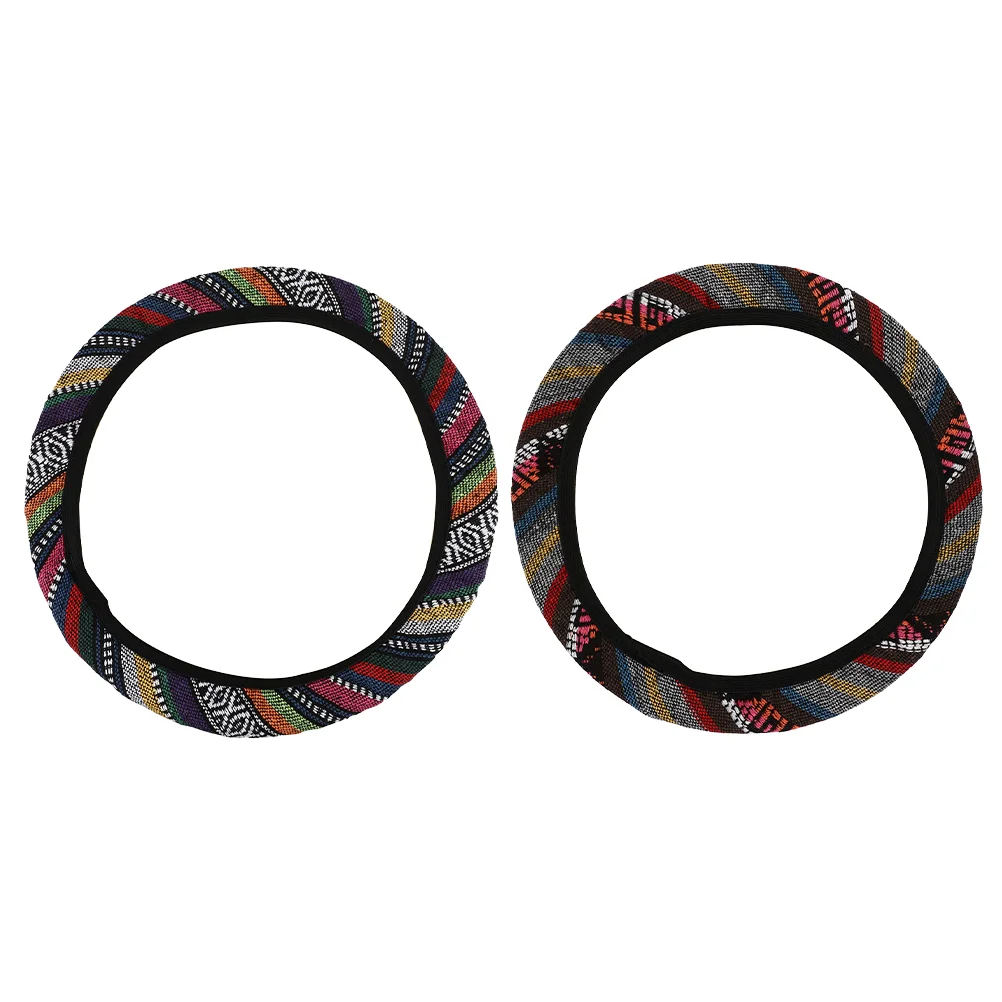 

2 Pcs Covers Auto Steering Wheel Cover Steering Wheel Cover Steering Wheel Cover Replacement