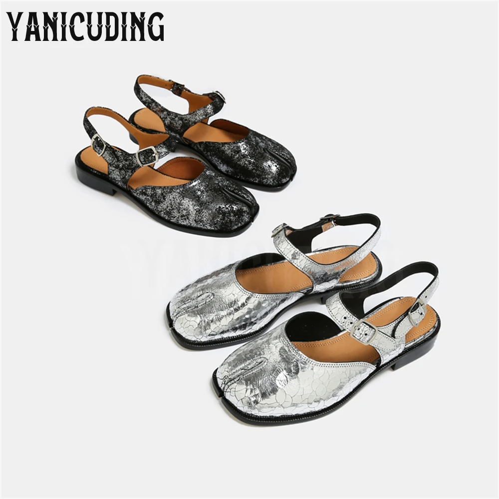 Разноцветные сандалии с разрезами для мужчин и женщин новинка дизайнерские