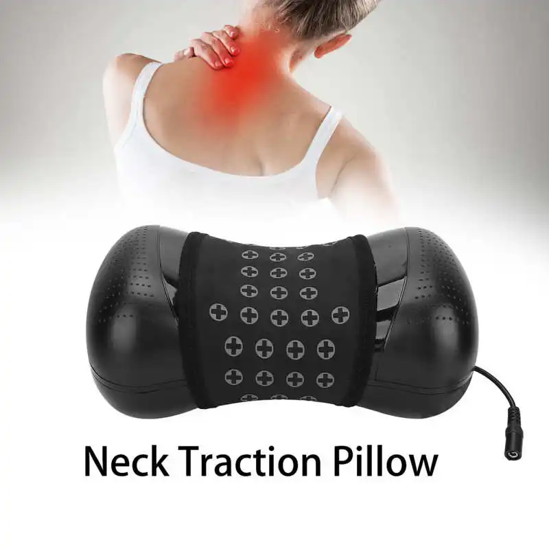 

Relaxation Massage Pillow Electric Neck Traction Pillow Heated Therapy Neck Support Brace Back Massage Cervical Spine Correction