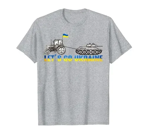 Футболка Слава Украина украинский фермер тракторная майка Let Go Ukraine летние