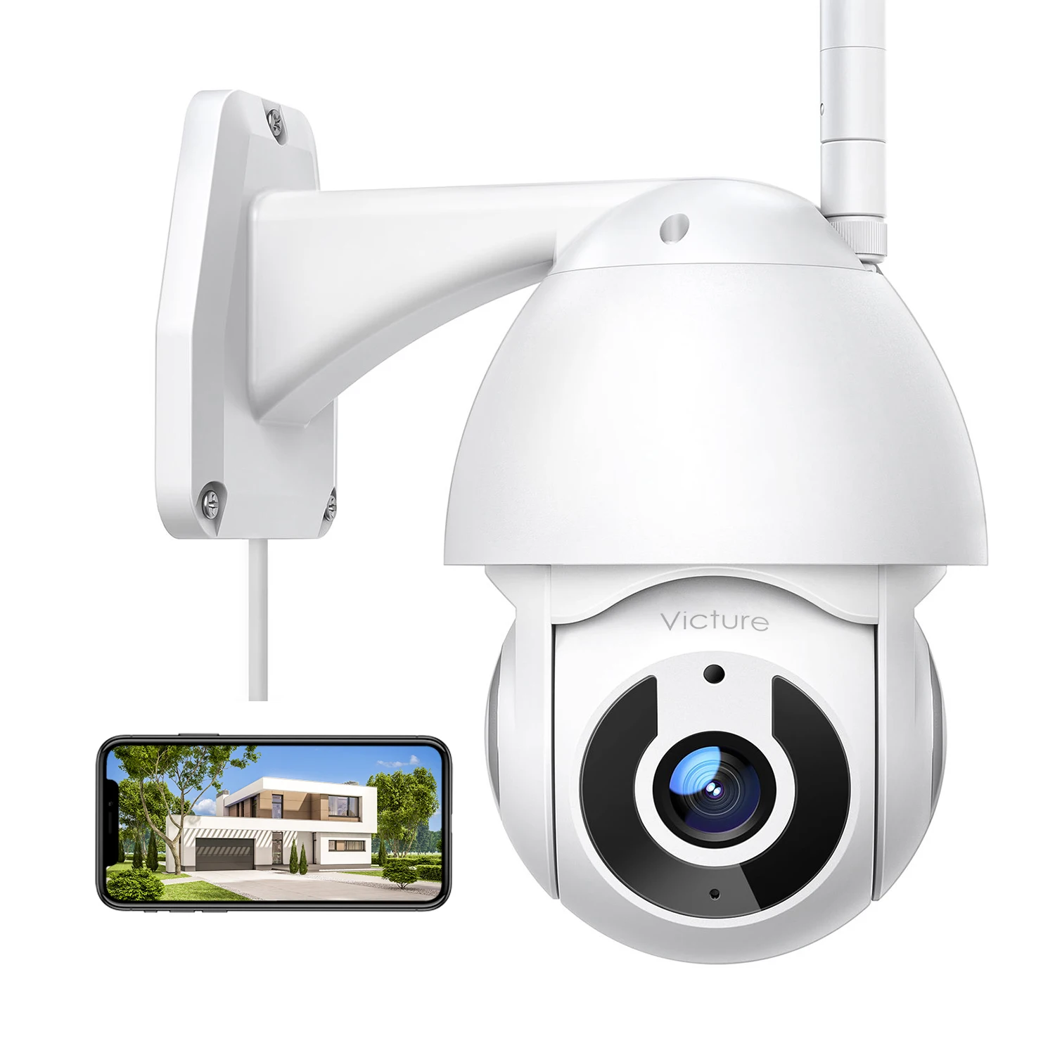1080P 2MP Original Victure Security Camera PC660T WiFi , Smart Home AI with PTZ 360° View Night Vision IP66 Waterproof