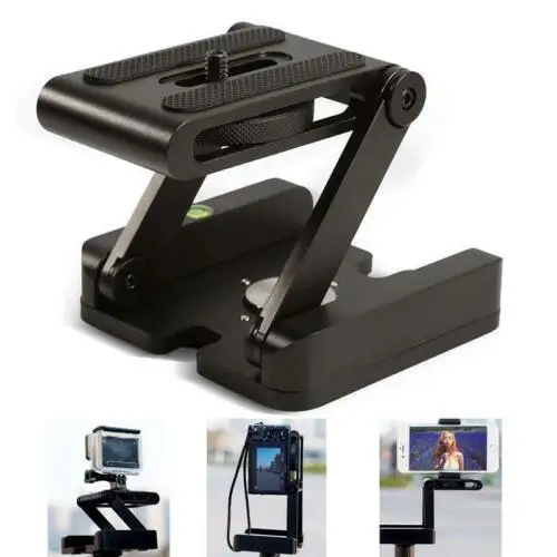 

Camera Z Pan Flex Tripod Tilt Head Folding Bracket Metal Stand Studio DSLR Mount