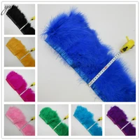 yoyue 100yardslot fluffy goose feather trims fringe 6 8inch turkey feathers for crafts ribbon boa clothing wedding decoration