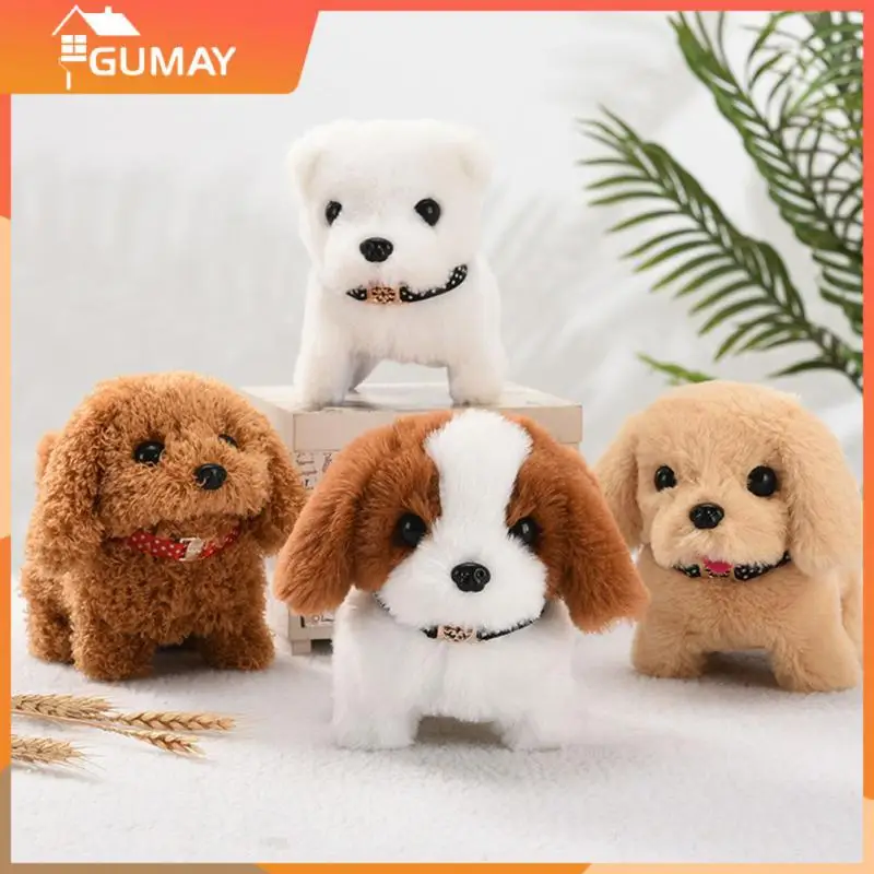 

Реалистичная плюшевая игрушка, умная собака, ходящая плюшевая игрушка, электрическая плюшевая собака-робот, игрушка для малышей, рождественский подарок, 1 шт.
