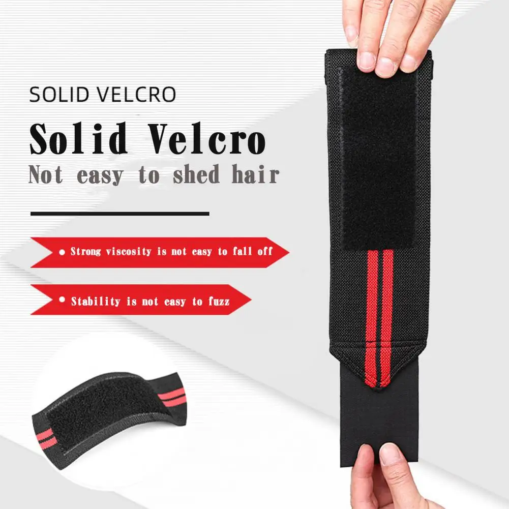 

Easy to Wear Wrist Strap Non-slip Polyester Powerlifting Wristband Protector Vibration Damping Wrist Guard Sports Wear