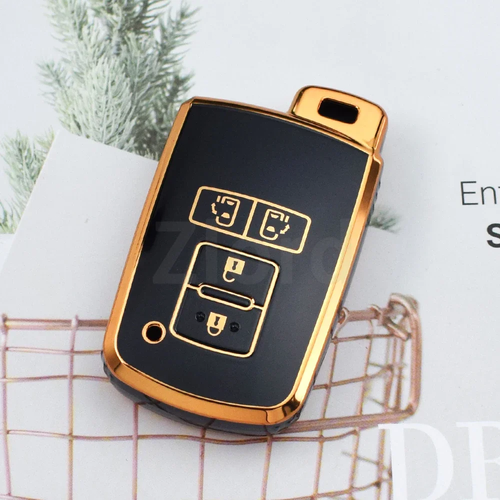 

2 4 кнопки из ТПУ, чехол для дистанционного ключа, чехол для ключа для Toyota Sienta Alphard Voxy Noah Esquire Harrier 2015-2019