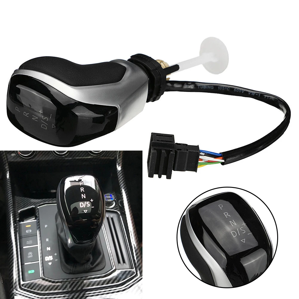 

100% Brand New Shift Handle LED Electronic Electronic LED Led AT Plastic & Metal For Car For Golf MK6 MK7 B7/8 CC