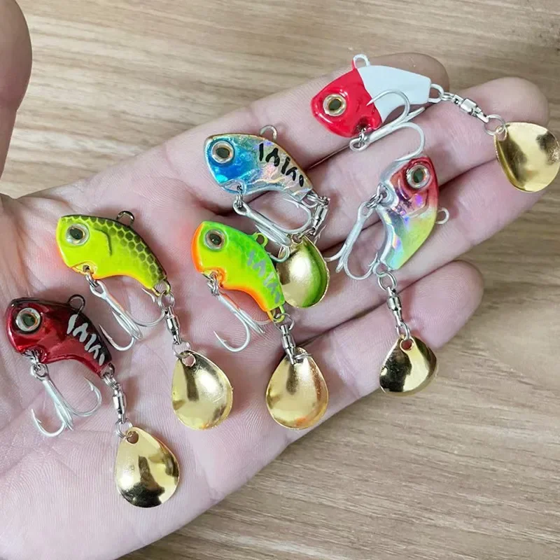 Фото 1 шт. WALK FISH 9 г 13 г 16 г 22 г VIB тонущая рыболовная приманка твердый металл океан река спиннер ложка приманки для зимней рыбалки зимние приманки №1