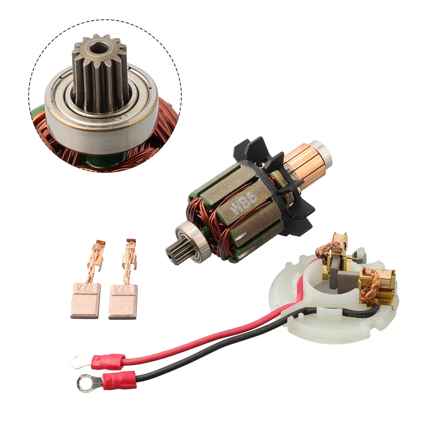 Держатель угольной щетки Armature подходит для DHP456 BHP456 BDF DDF456 619263 -3 Сменный держатель