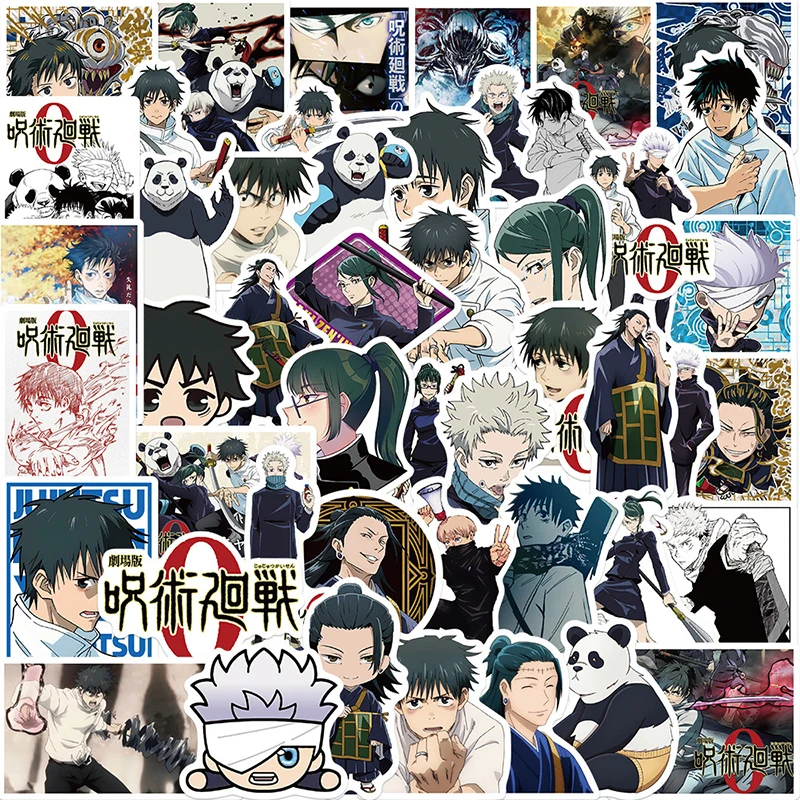 

Anime Jujutsu Kaisen Graffiti Stickers 10/30/50Pcs Decal Phone Laptop Luggage Skateboard Car Cool Cartoon Sticker for Kids Toys