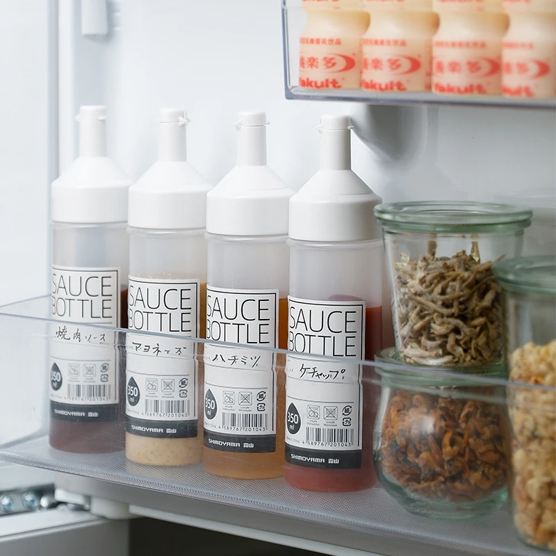 Бутылки для приправ 350 мл бутылка кетчупа горчичного салата с крышками кухонный