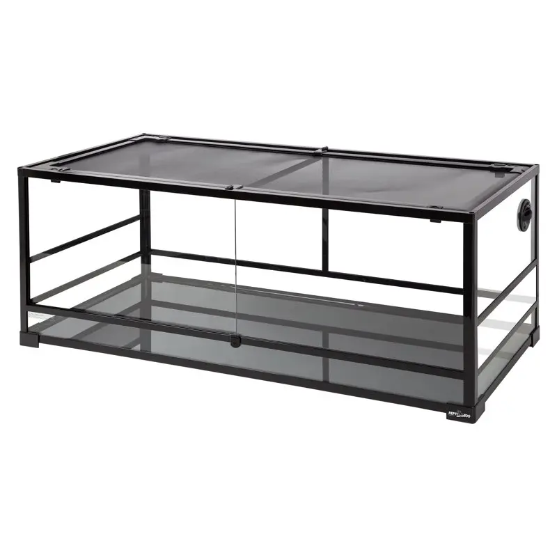

REPTIZOO 64 Gallon Full Tempered Glass Reptile Terrarium
