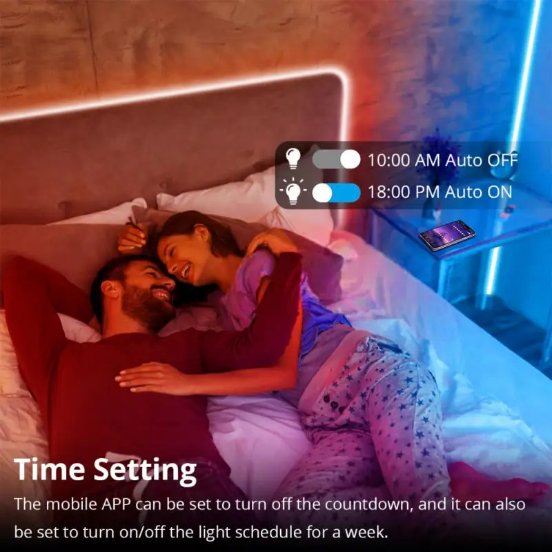 Фото Светодиодная неоновая лента Tuya для умного дома, лампа RGB для украшения сада, работает с приложением Alexa Google Home Smart Life №2