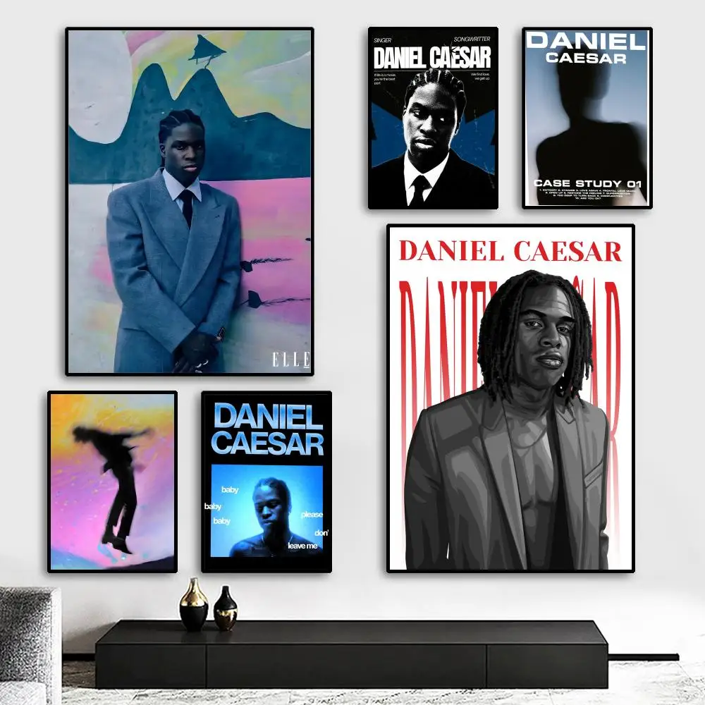 Фото R & B Singer D-Daniel Caesar постер HD печать персонализированный холст настенная роспись художественный постер фотографии для гостиной домашний декор прочный №2