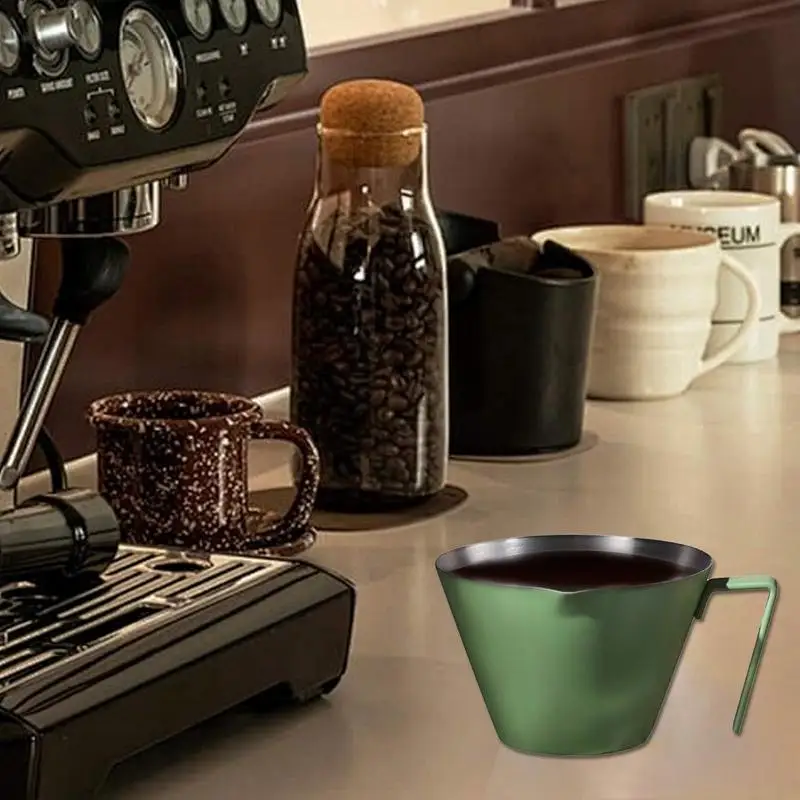 Чашка для эспрессо мерные чашки из нержавеющей стали с ручкой аксессуары кувшин