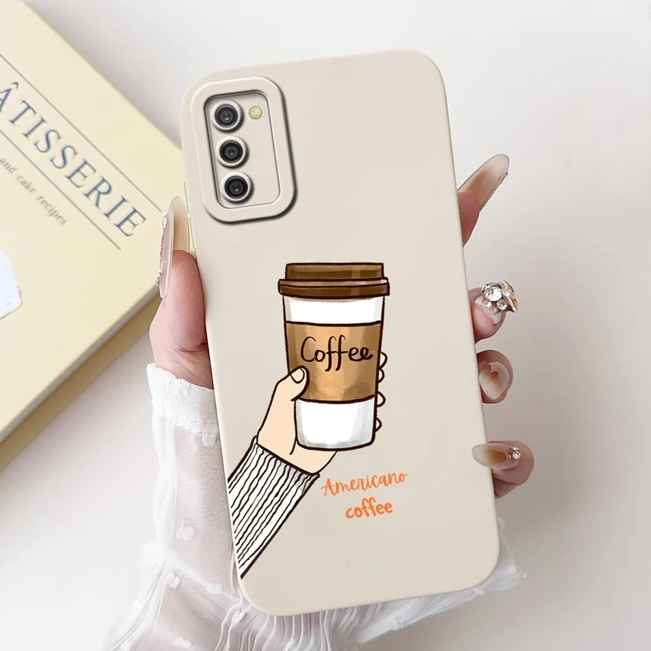 Элегантный мягкий силиконовый чехол с принтом для Samsung Galaxy A03S A02S A03s защитные