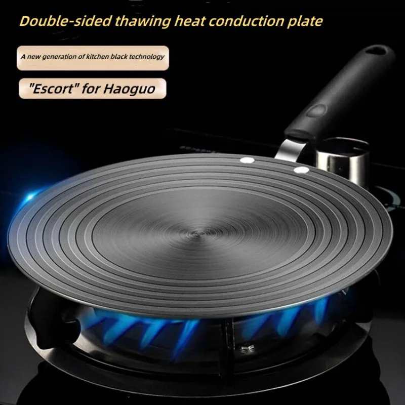 

Thawing Heat Conduction Plate Gas Stove Pot Bottom Anti Scald Heating Pot Mat Induction Cooker Heat Insulation Plate With Handle