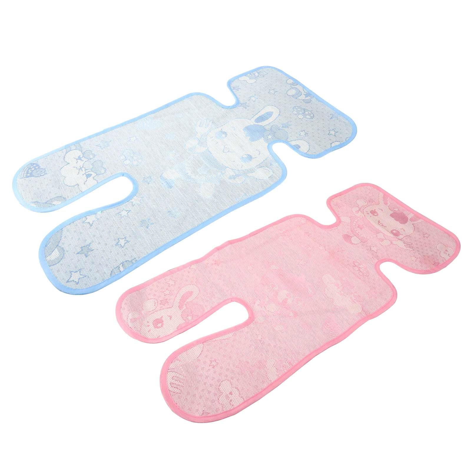 

2pcs Baby Summer Mat Baby Cooling Seat Mat Fashion Infant Carriage Cushion