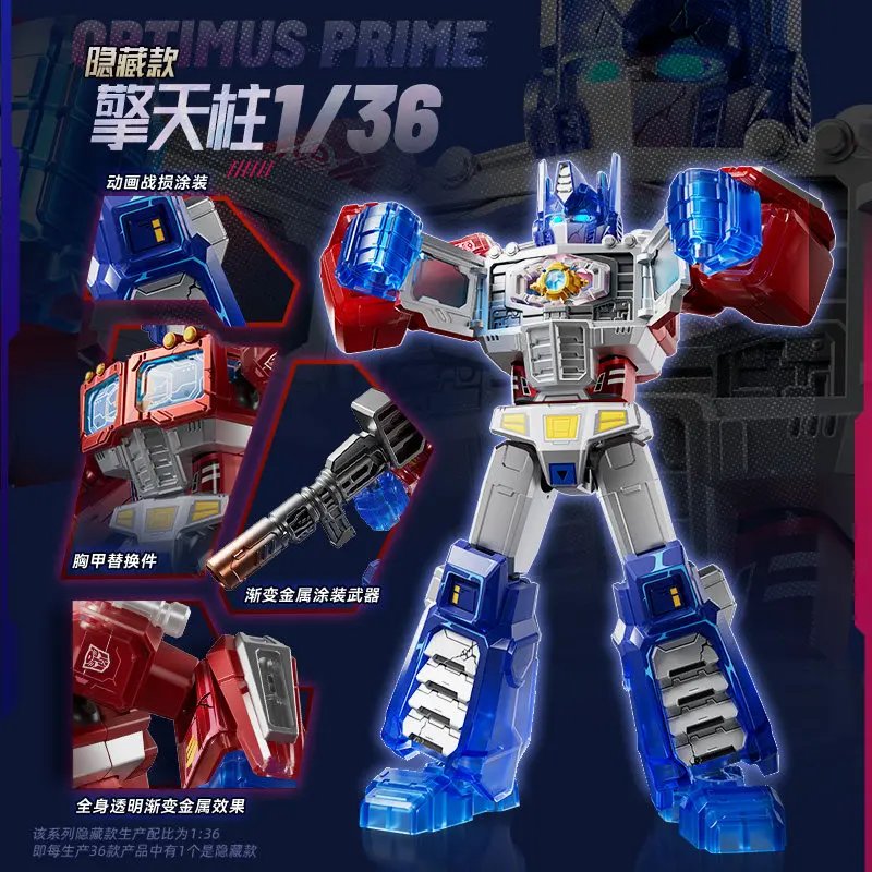 Фото Оригинальные игрушки-сюрпризы Blokees Transformers: Оптимус Прайм (светящаяся версия V5), Мегатрон, сборная модель, Родимус, таинственная коробка №3