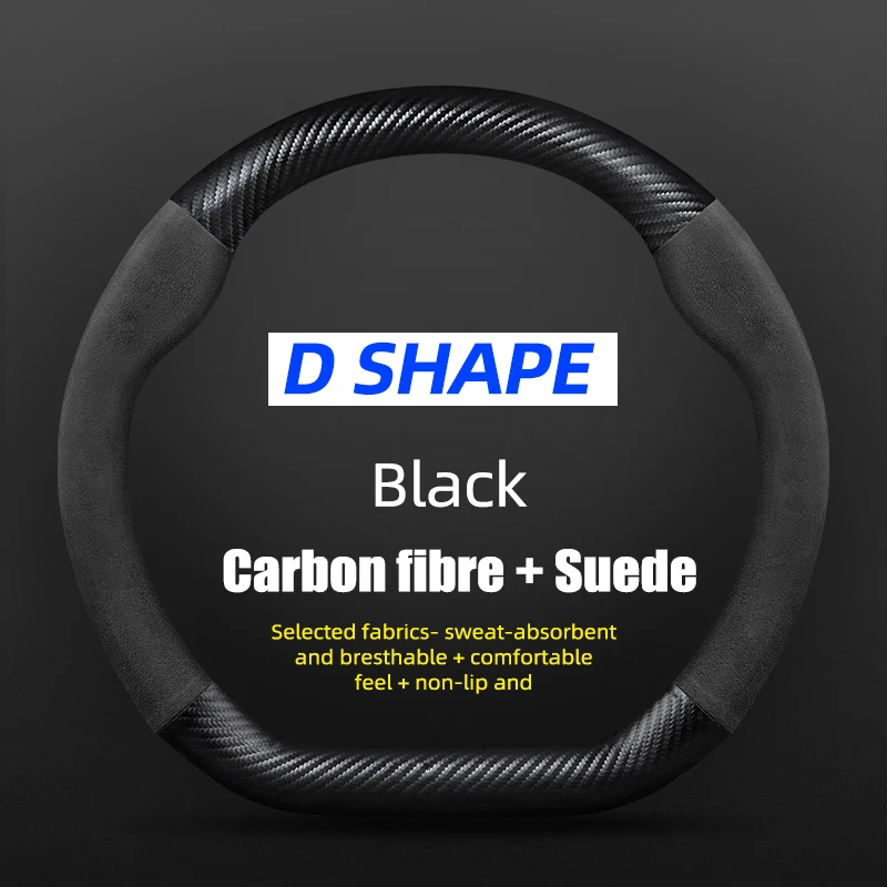 

Кожа Чехол рулевого колеса автомобиля микрофибра, для Ford Focus Fiesta ST-Line Kuga Puma ST-Line 2017-2021 2022 автозапчасти