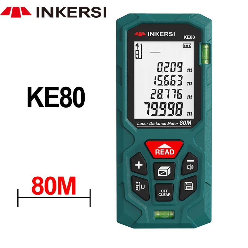 

INKERSI Accurate Laser Tape Measure Digital Laser Rangefinder Multifunction with Distance/Area/Volume Easy Operate Lazer Trena